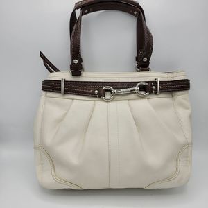 Coach Hampton Mini Tote Silver Clasp Hardware EUC
